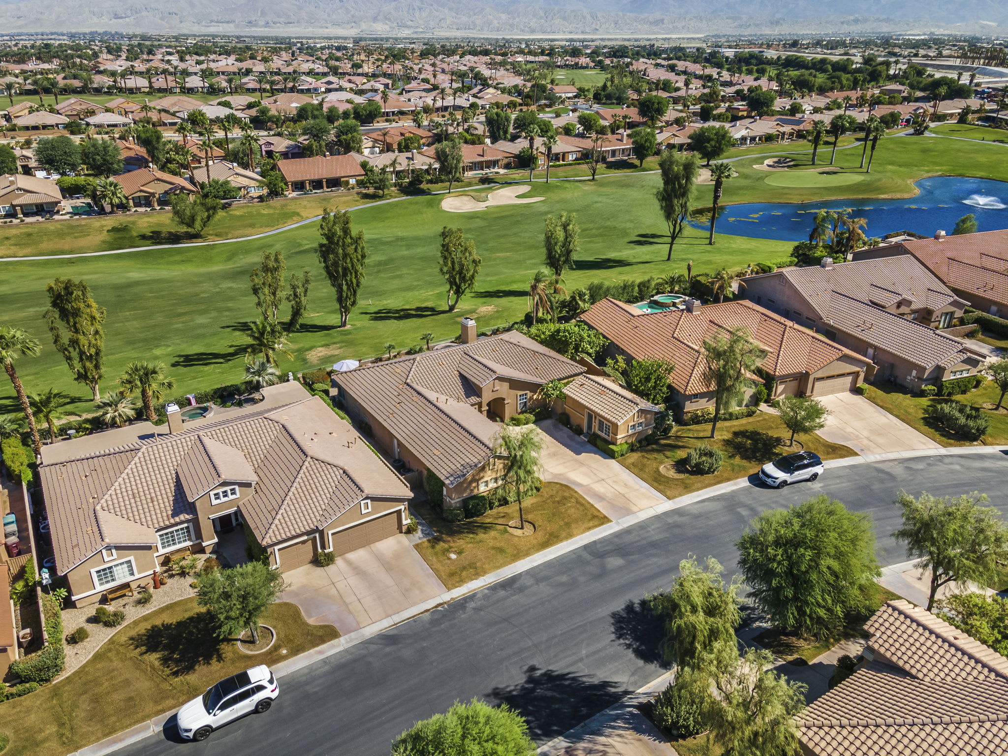 Aerial Golf Course View